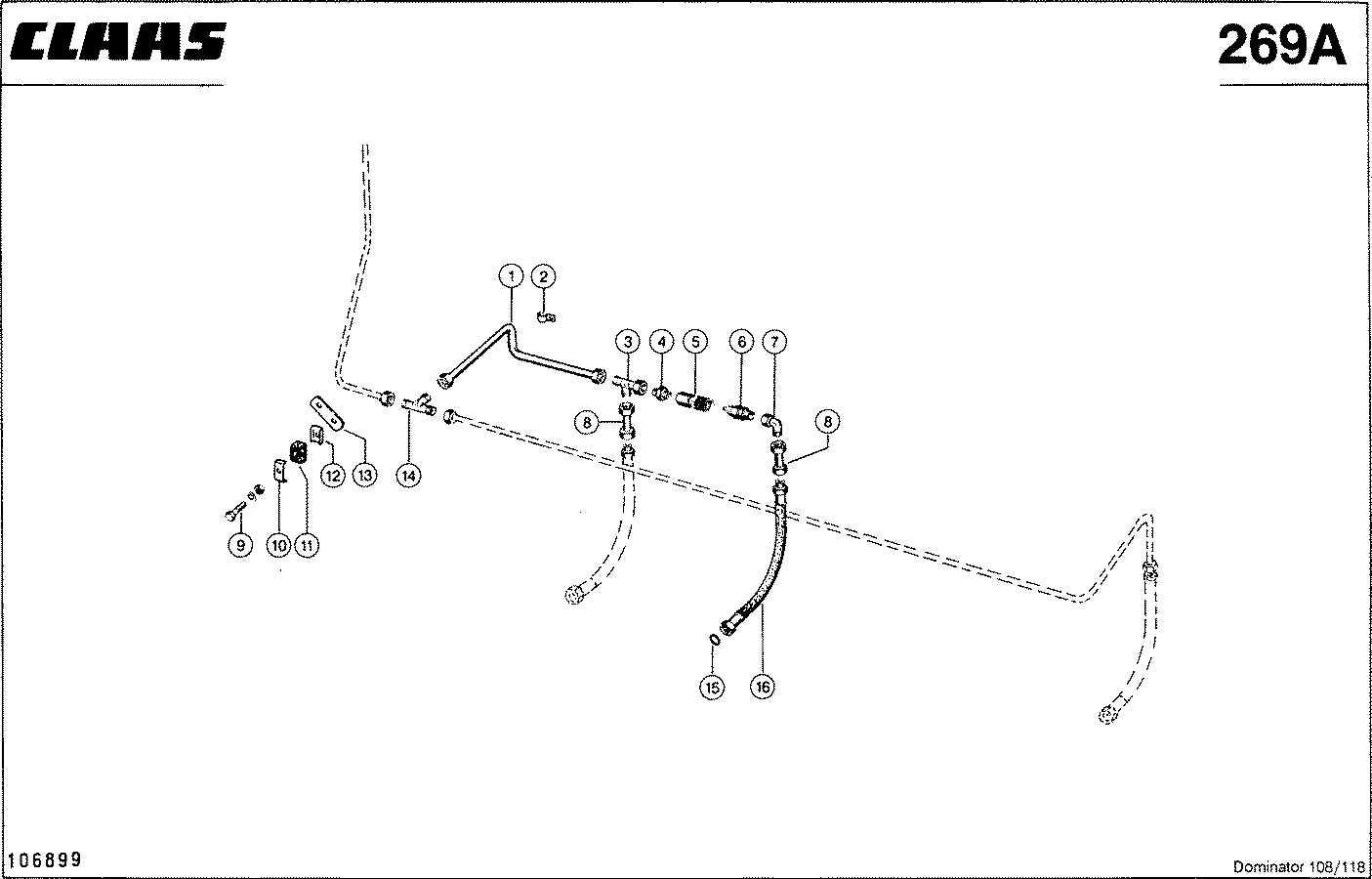DOMINATOR - HYDRAULIKLEITUNGEN, VAR. 9566, 9567
