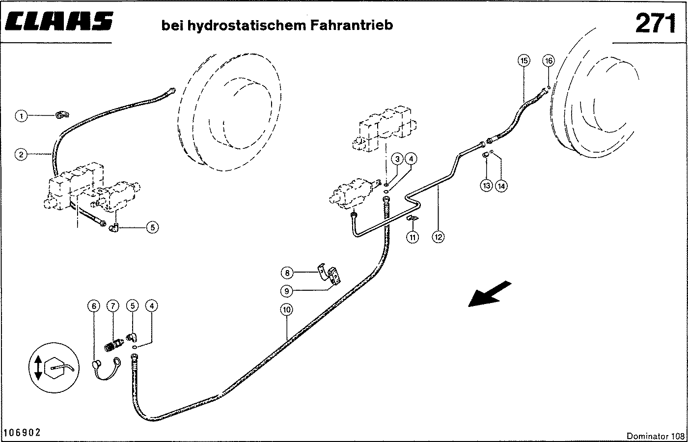 DOMINATOR - HYDRAULIKLEITUNGEN, (HASPEL, TROMMELREG
