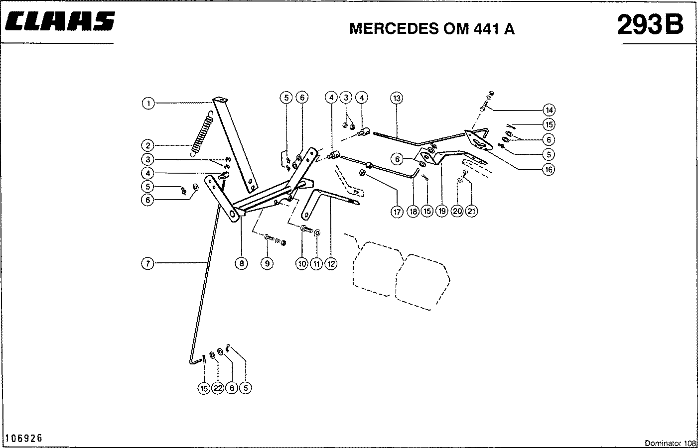 DOMINATOR - MERCEDES OM 441 A; РЕГУЛИРОВАНИЕ