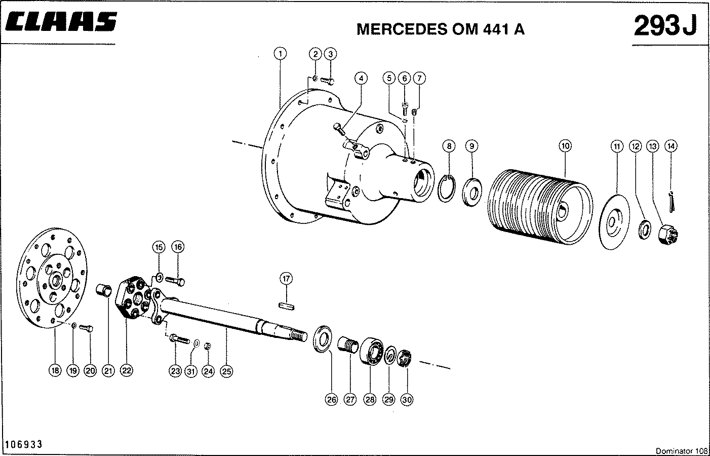 DOMINATOR - MERCEDES OM 441 A; ОТБОР МОЩНОСТИ