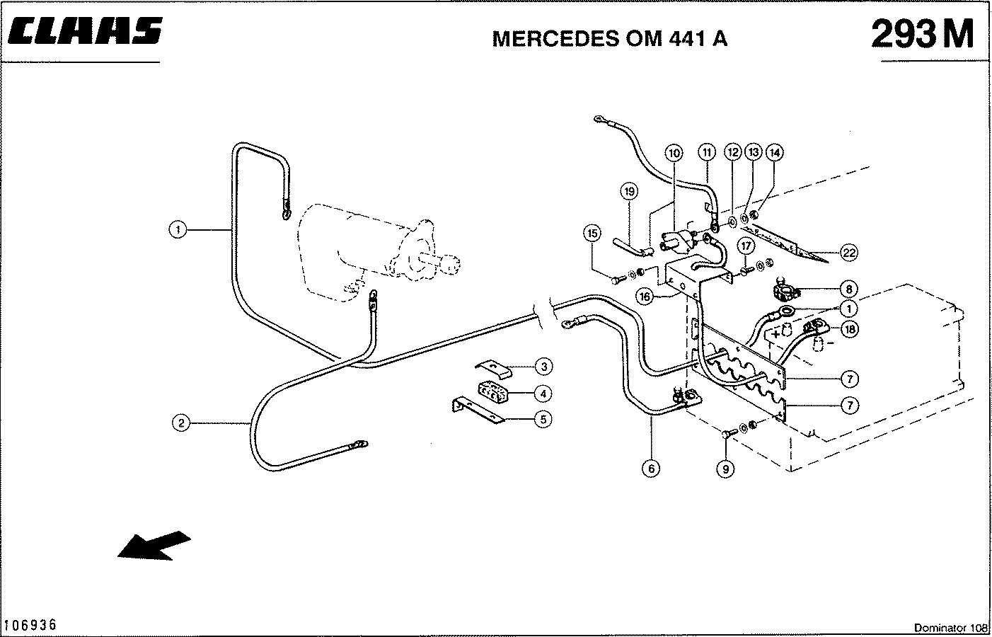 DOMINATOR - MERCEDES OM 441 A; ЭЛЕКТРИКА ДВИГАТЕЛЯ