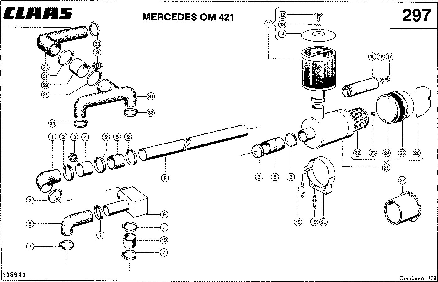 DOMINATOR - MERCEDES OM 421; ВОЗДУШНЫЙ ФИЛЬТР