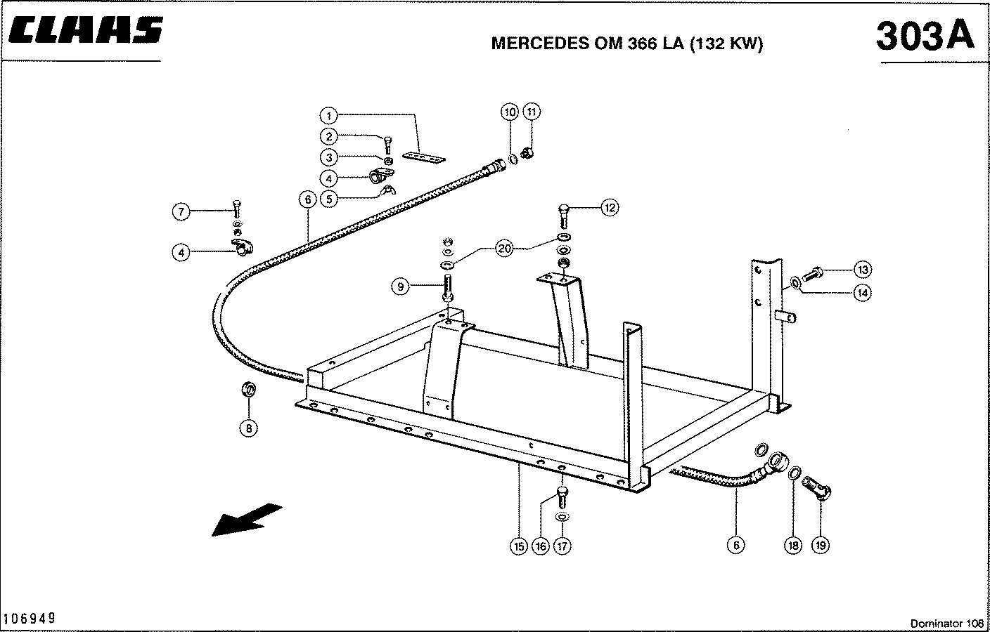 DOMINATOR - MERCEDES OM 366 LA (132 KW); MOTORKONSOL