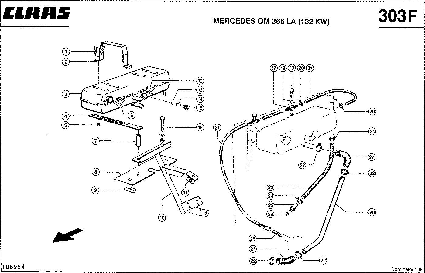 DOMINATOR - MERCEDES OM 366 LA (132 KW); СИСТЕМА ОХЛАЖДЕНИЯ