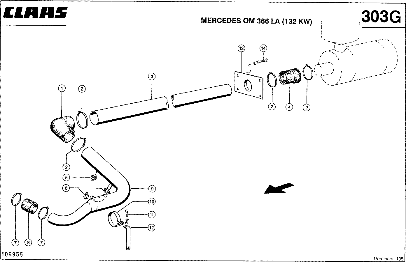 DOMINATOR - MERCEDES OM 366 LA (132 KW); LUFTFILTERA