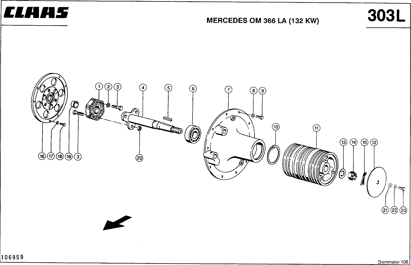 DOMINATOR - MERCEDES OM 366 LA (132 KW); MOTORABTRIE