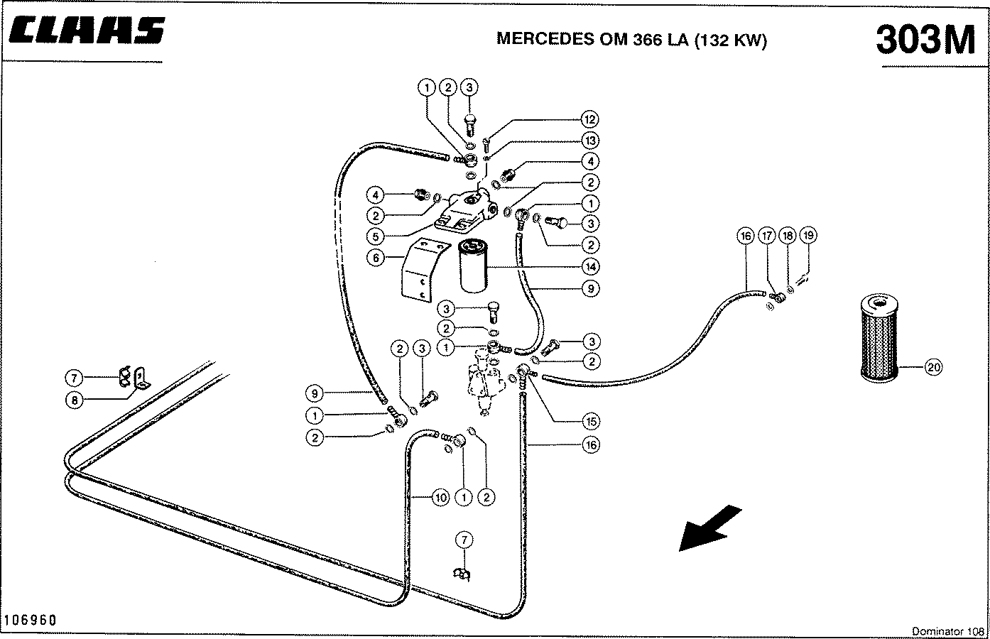 DOMINATOR - MERCEDES OM 366 LA (132 KW); KRAFTSTOFFS