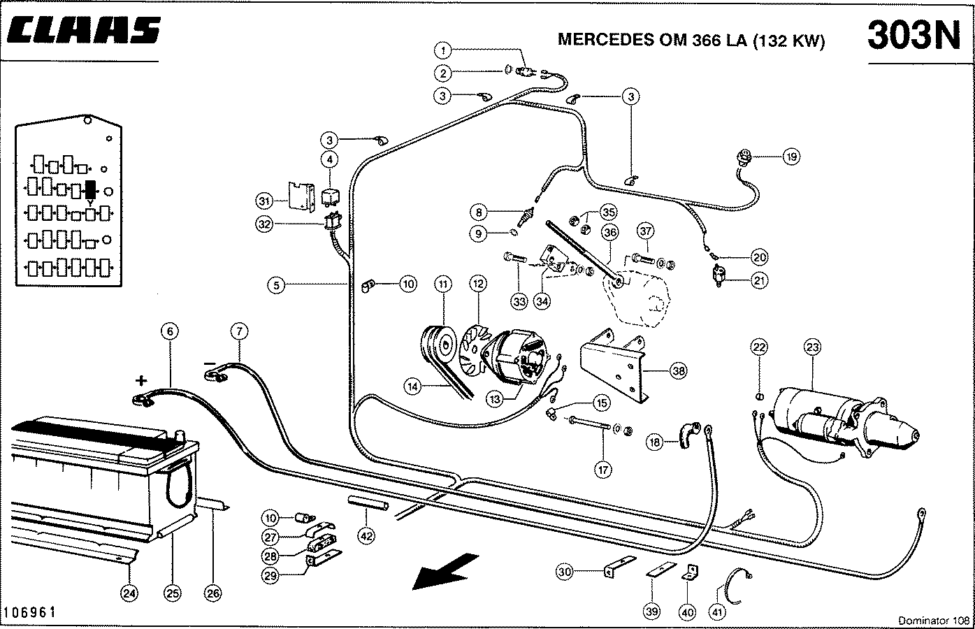 DOMINATOR - MERCEDES OM 366 LA (132 KW); MOTORELEKTR