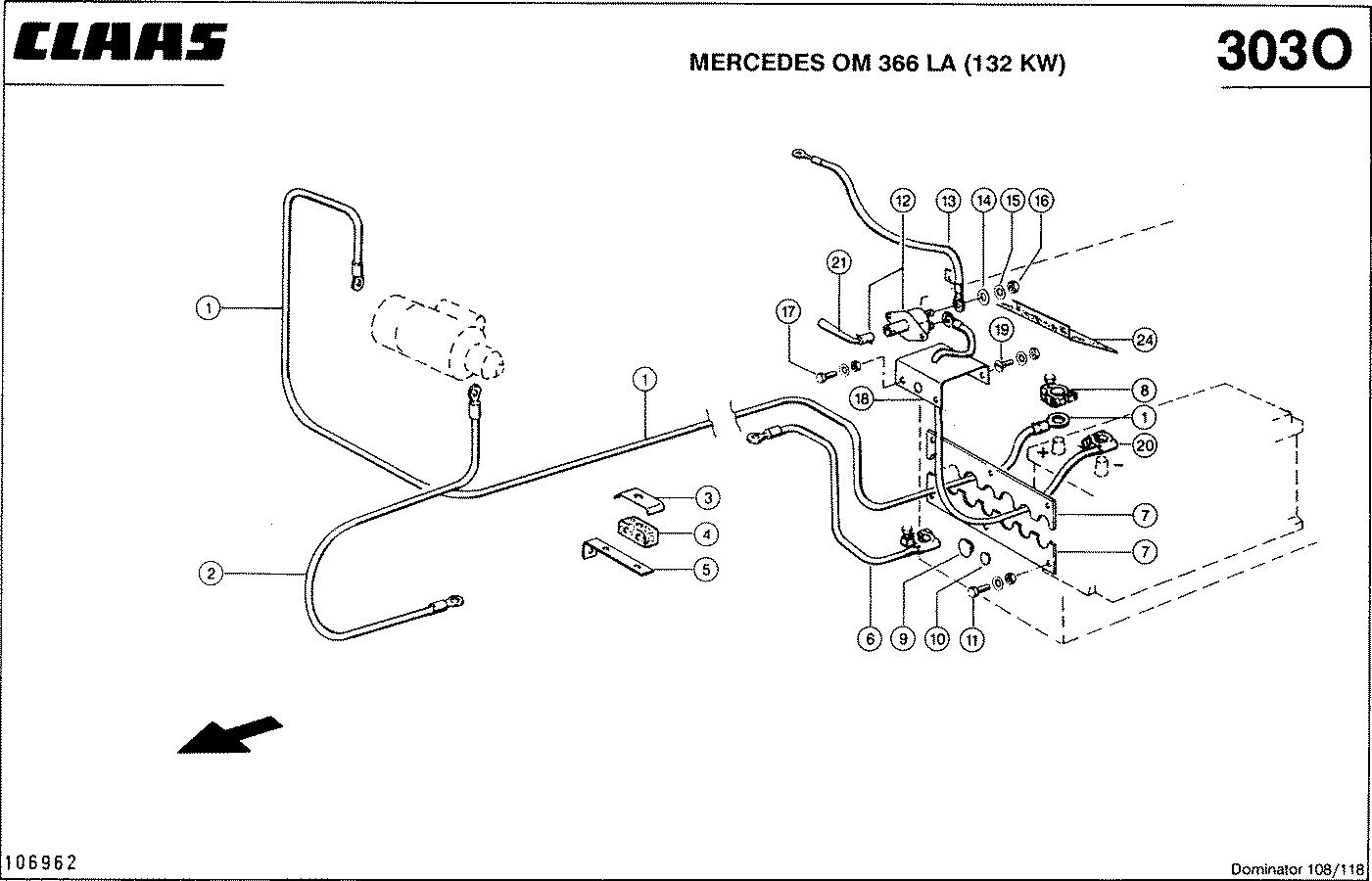 DOMINATOR - MERCEDES OM 366 LA (132 KW); MOTORELEKTR