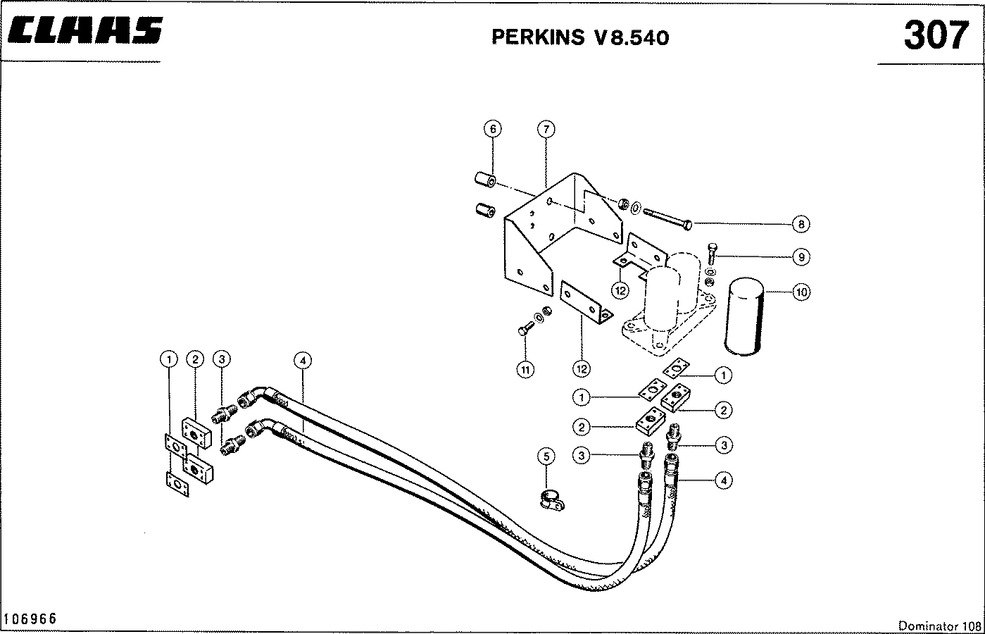 DOMINATOR - PERKINS V8.540; СИСТЕМА ОХЛАЖДЕНИЯ, МАСЛЯНЫЙ ФИЛЬТР