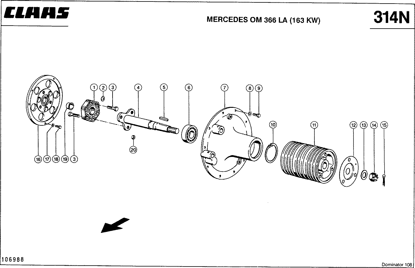 DOMINATOR - MERCEDES OM 366 LA (163 KW); MOTORABTRIE