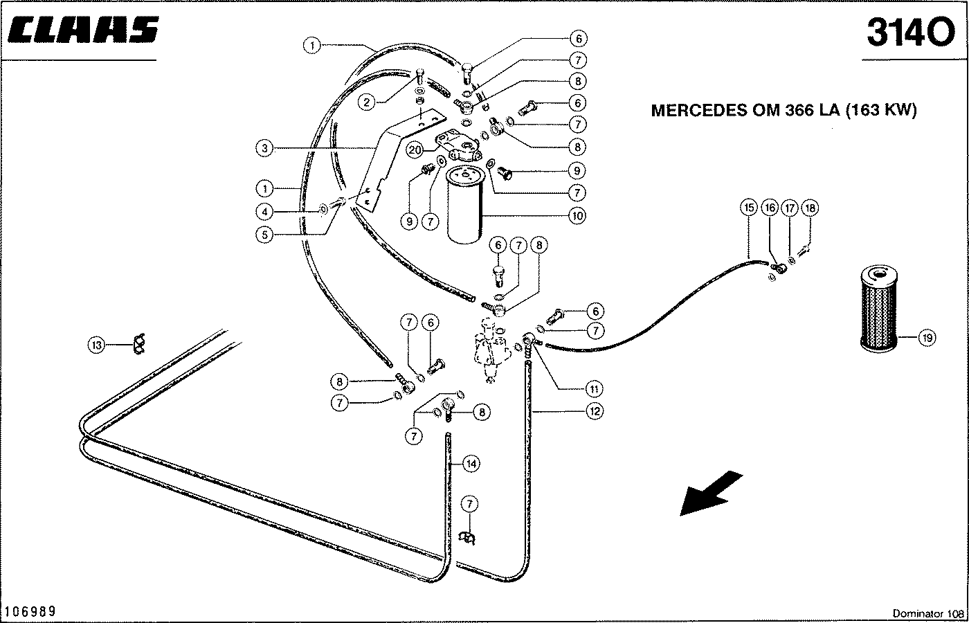 DOMINATOR - MERCEDES OM 366 LA (163 KW); KRAFTSTOFFS