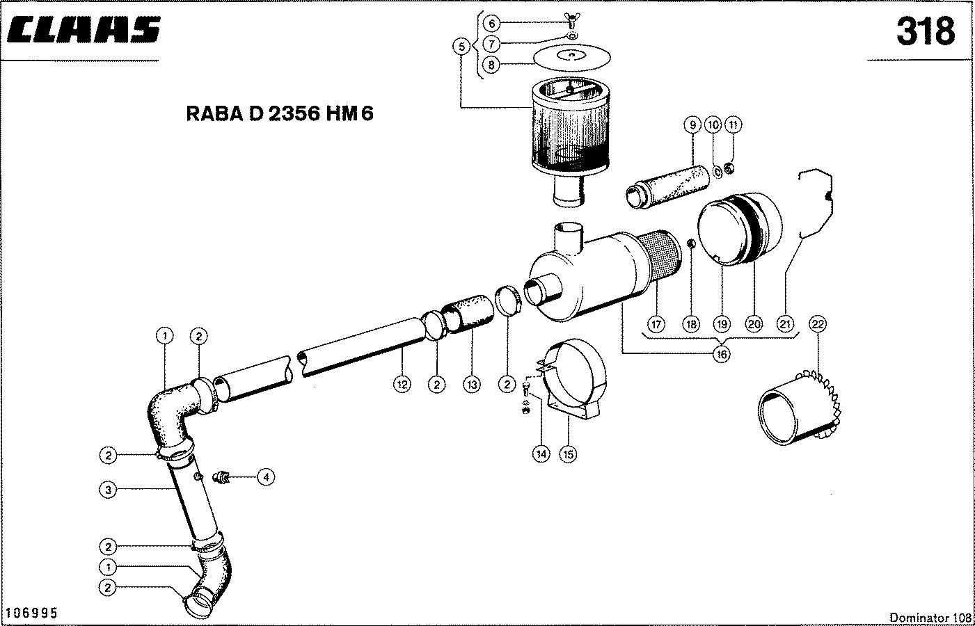 DOMINATOR - RABA D 2356 HM 6; СИСТЕМА ФИЛЬТРАЦИИ ВОЗДУХА