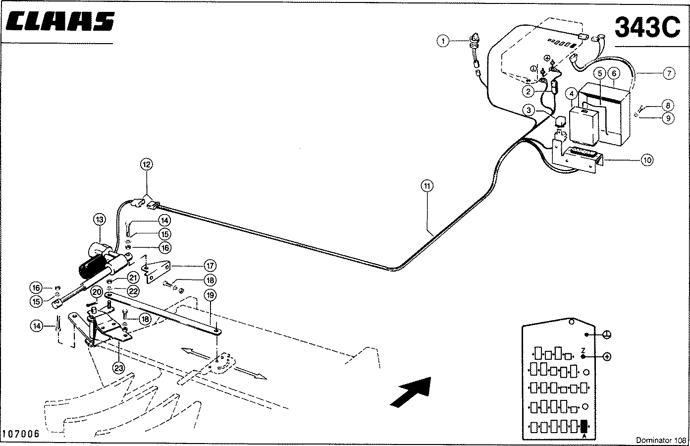 DOMINATOR - ELEKTRISCHE STREUBLECHVERSTELLUNG, VAR.