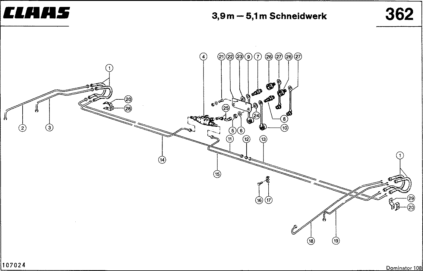 DOMINATOR - HASPEL - HORIZONTALVERSTELLUNG; HYDRAULI