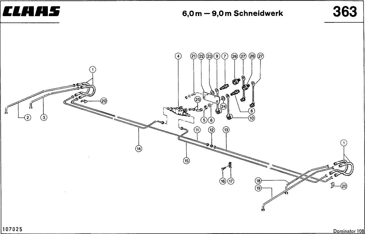 DOMINATOR - HASPEL - HORIZONTALVERSTELLUNG; HYDRAULI