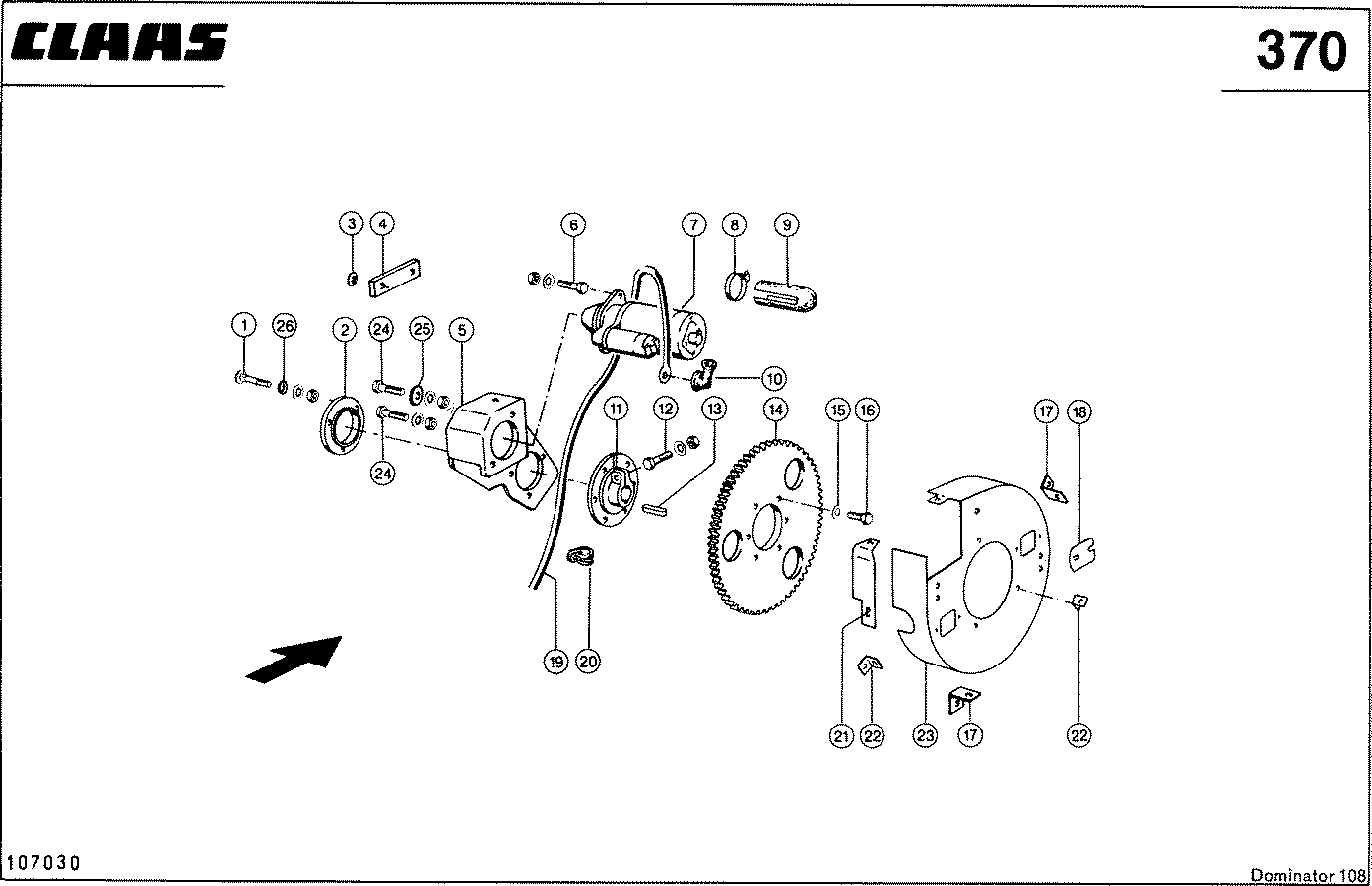 DOMINATOR - SCHNEIDWERK - REVERSIERANTRIEB, VAR. 75