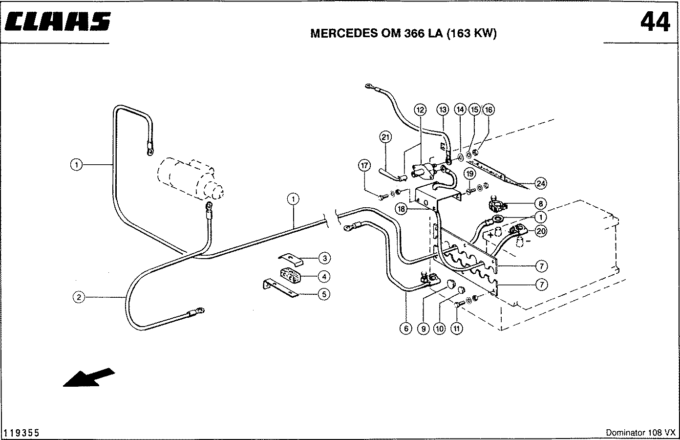 DOMINATOR - MERCEDES OM 366 LA (163 KW); ЭЛЕКТРИКА ДВИГАТЕЛЯ