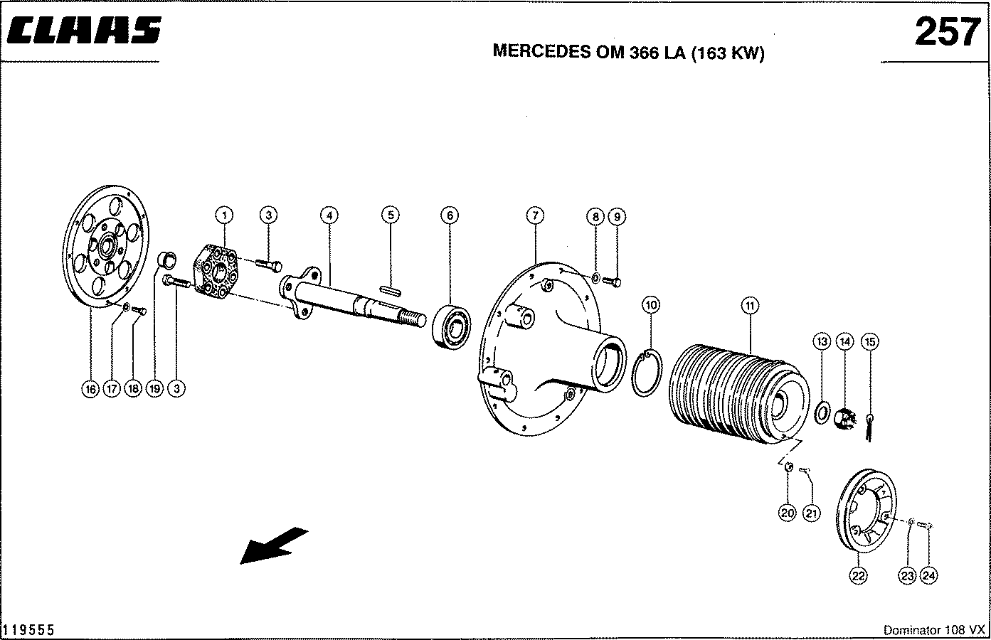 DOMINATOR - MERCEDES OM 366 LA (163 KW); ОТБОР МОЩНОСТИ