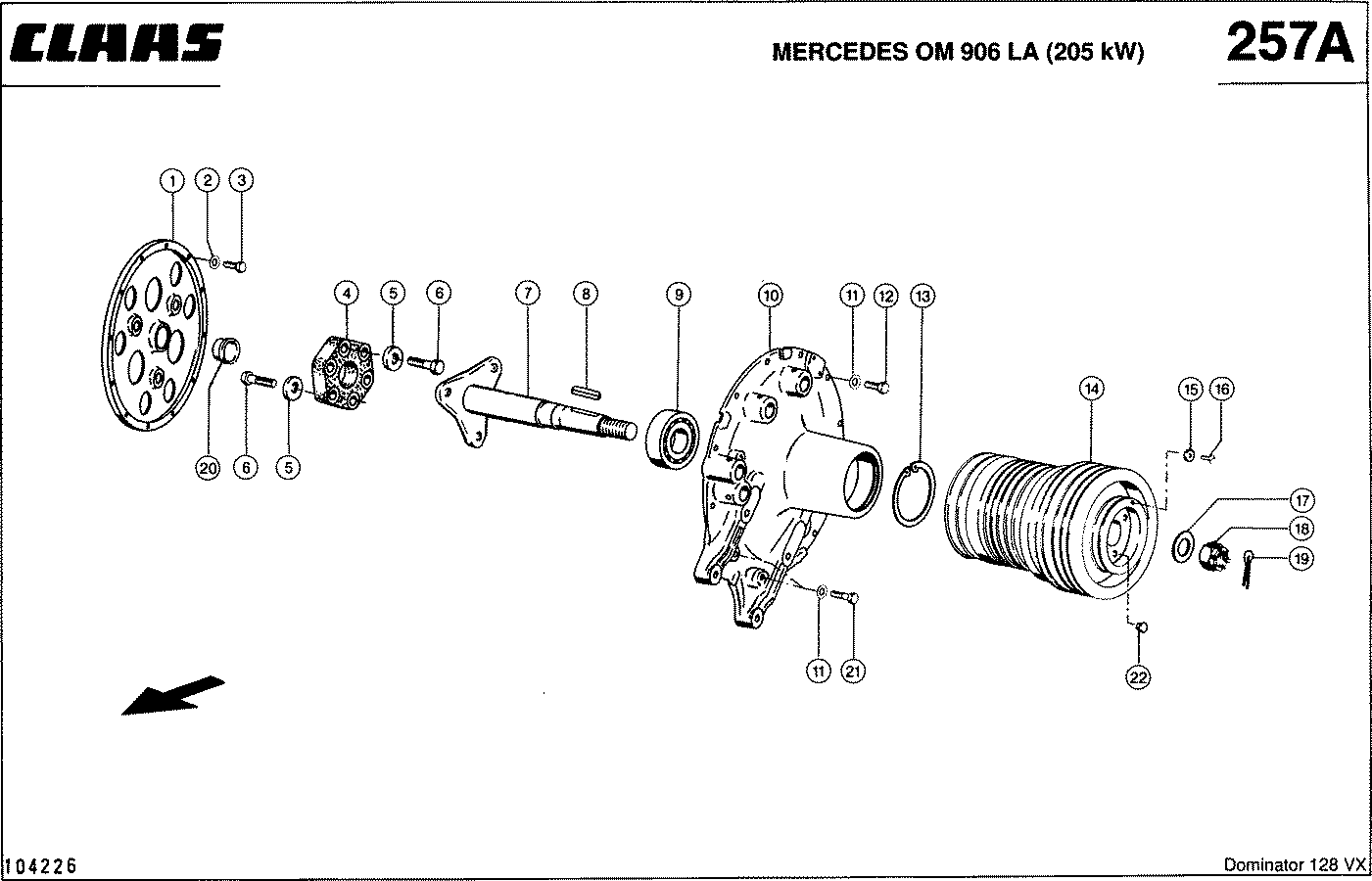 DOMINATOR - MERCEDES OM 906 LA (205 KW); ОТБОР МОЩНОСТИ