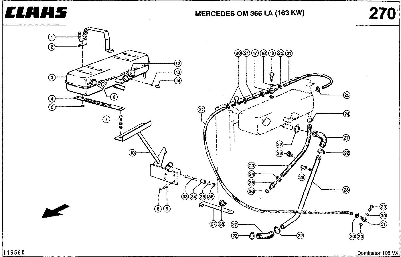 DOMINATOR - MERCEDES OM 366 LA (163 KW); СИСТЕМА ОХЛАЖДЕНИЯ