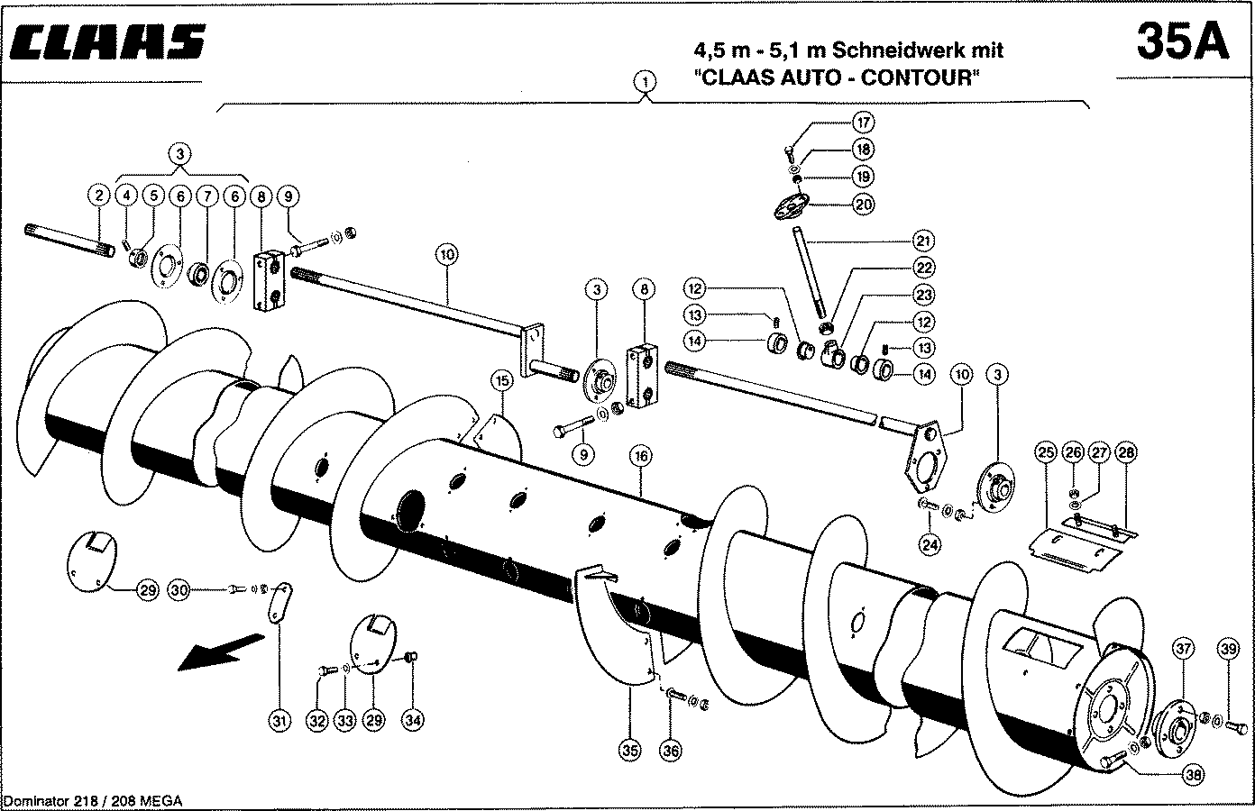 MEGA - MULTIFINGER-EINZUGSTROMMEL, "CLAAS AUTO