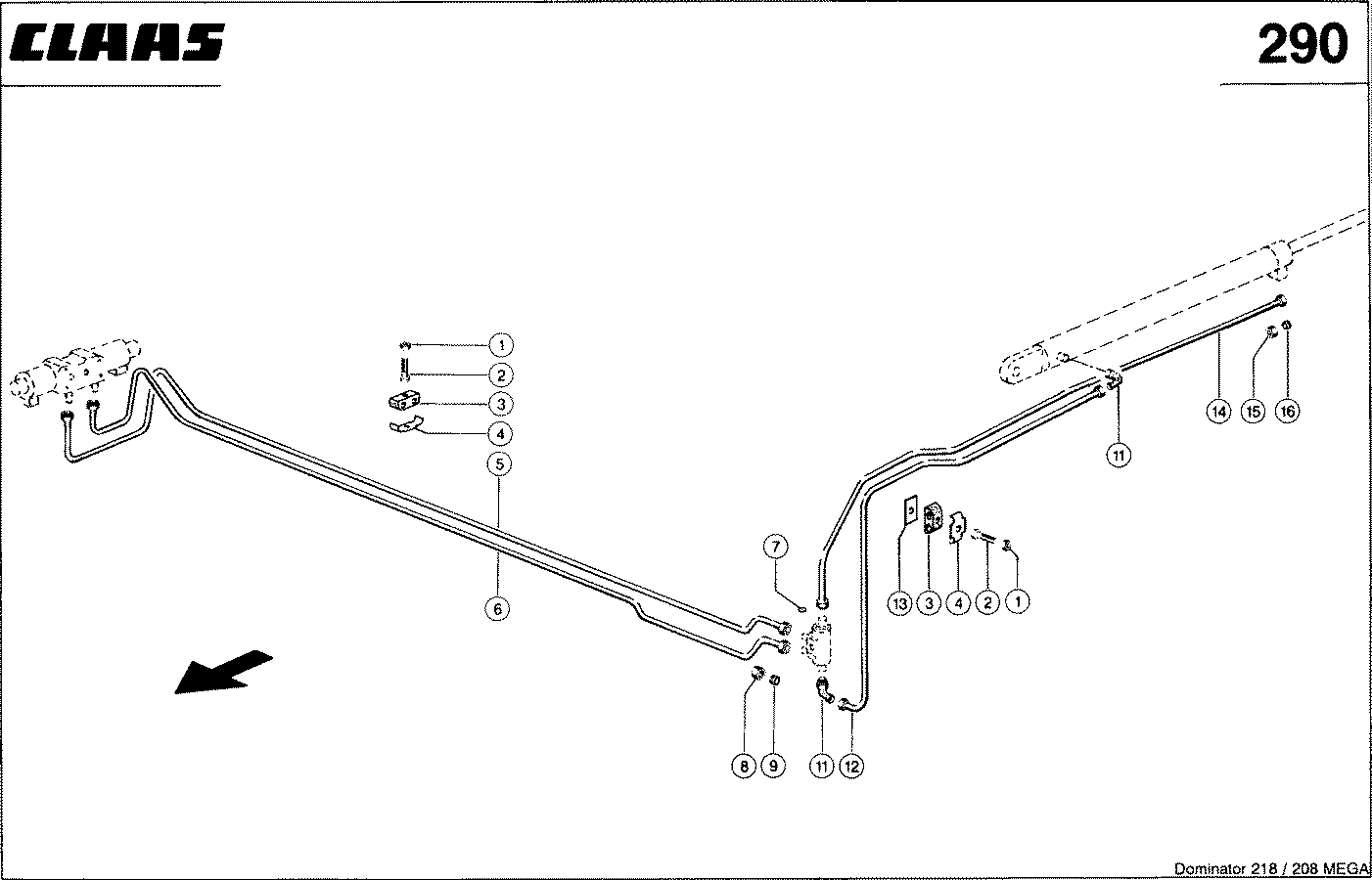 MEGA - HYDRAULIKLEITUNGEN, (VENTILBLOCK - AUSL