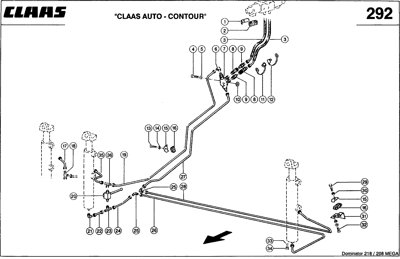 MEGA - HYDRAULIKLEITUNGEN, "CLAAS AUTO - CONTO