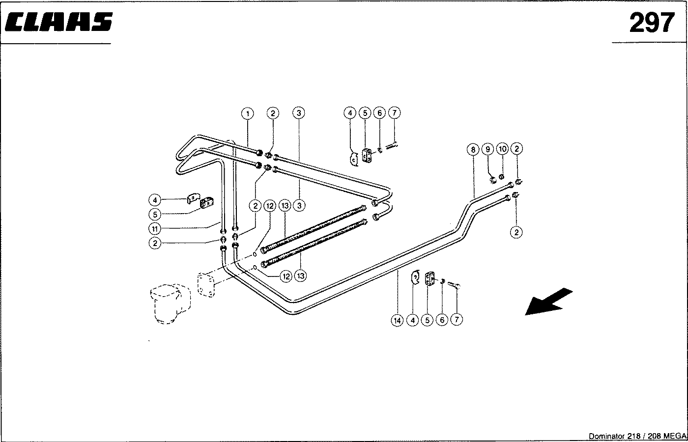 MEGA - HYDRAULIKLEITUNGEN, (LENKUNG - LENKACHS