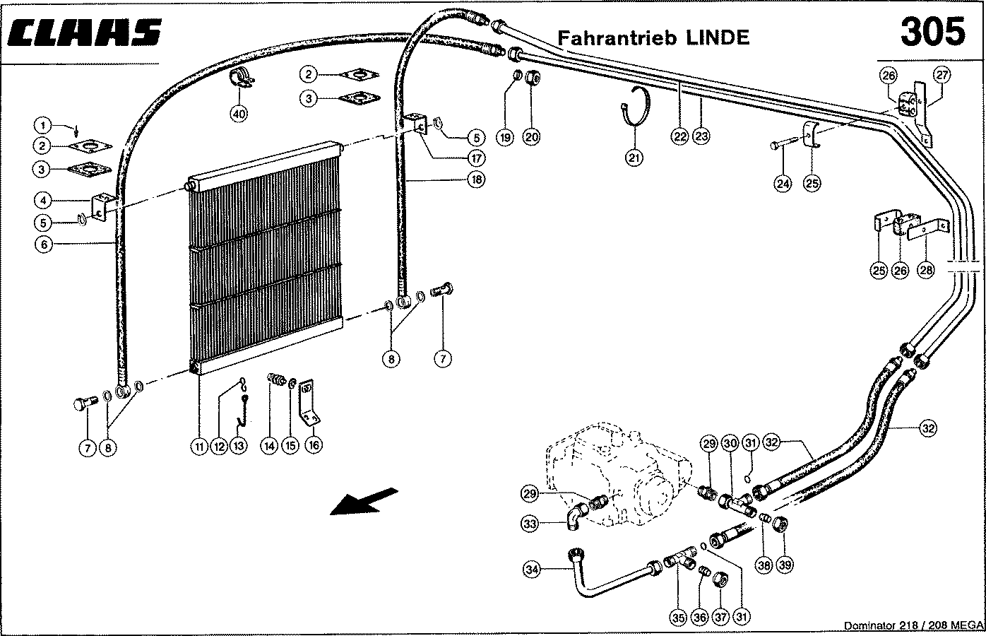MEGA - HYDRAULIKLEITUNGEN, FAHRANTRIEB -LINDE