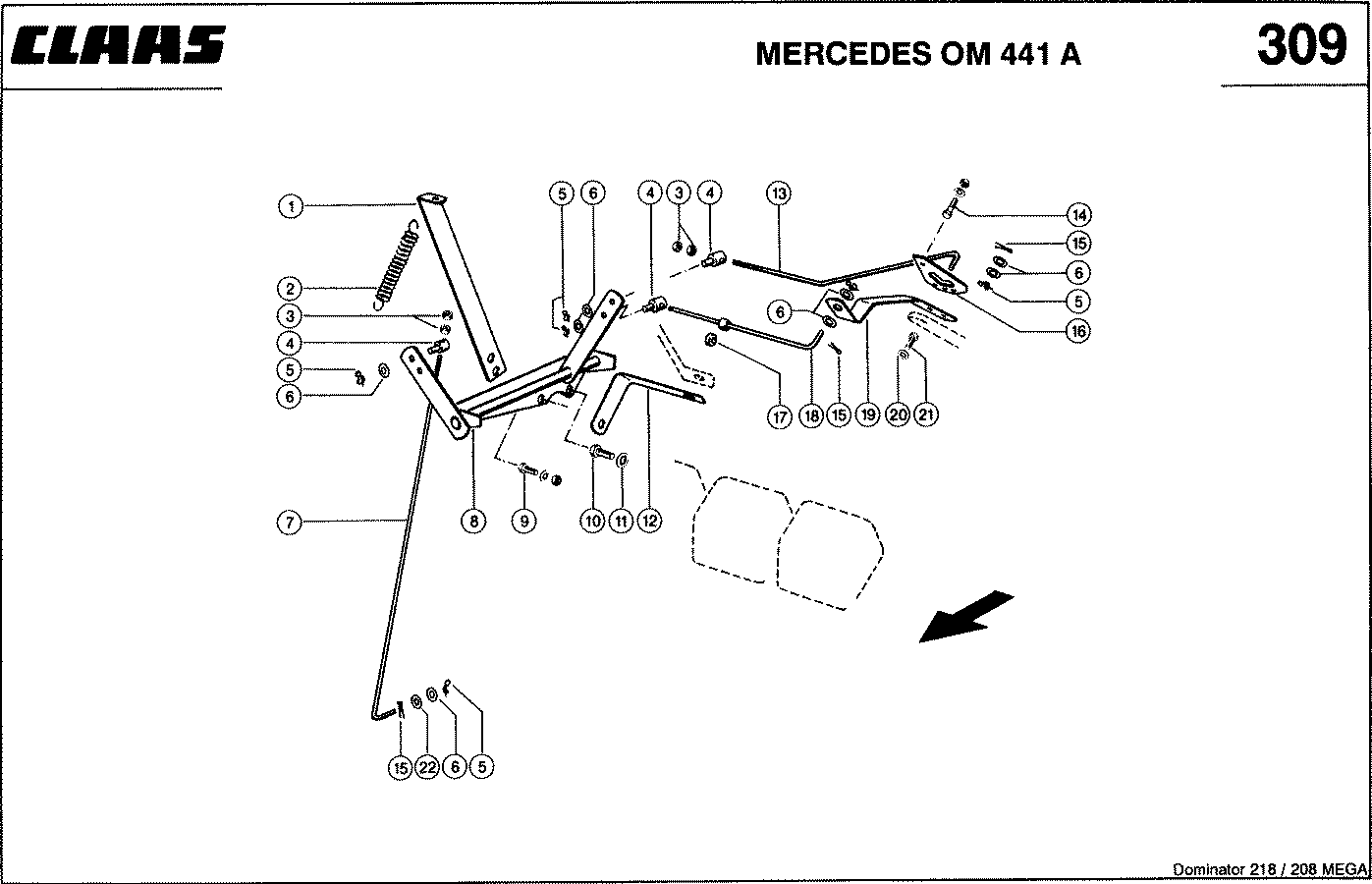MEGA - MERCEDES OM 441 A; РЕГУЛИРОВАНИЕ