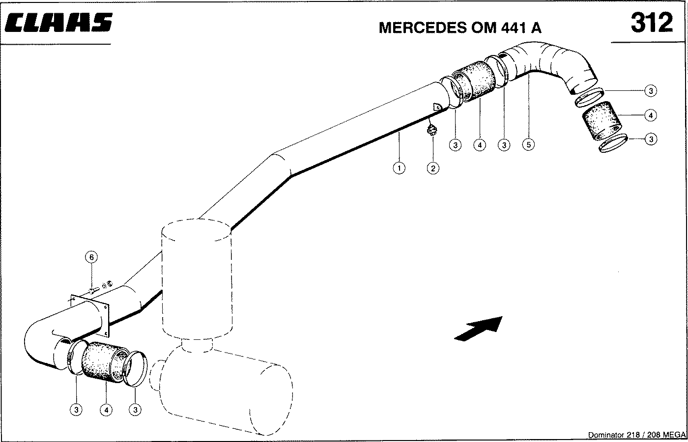 MEGA - MERCEDES OM 441 A; СИСТЕМА ФИЛЬТРАЦИИ ВОЗДУХА