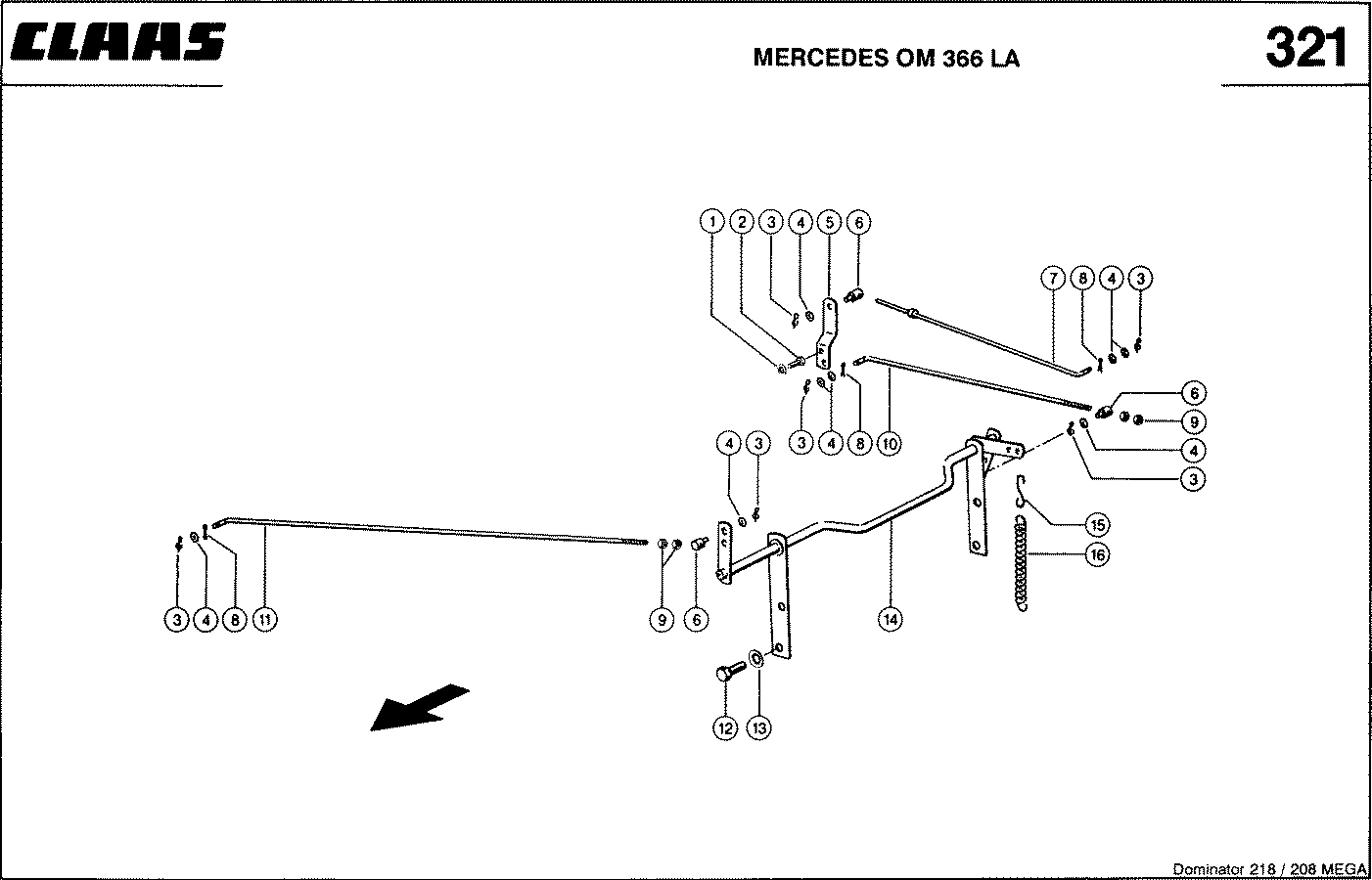 MEGA - MERCEDES OM 366 LA; РЕГУЛИРОВАНИЕ