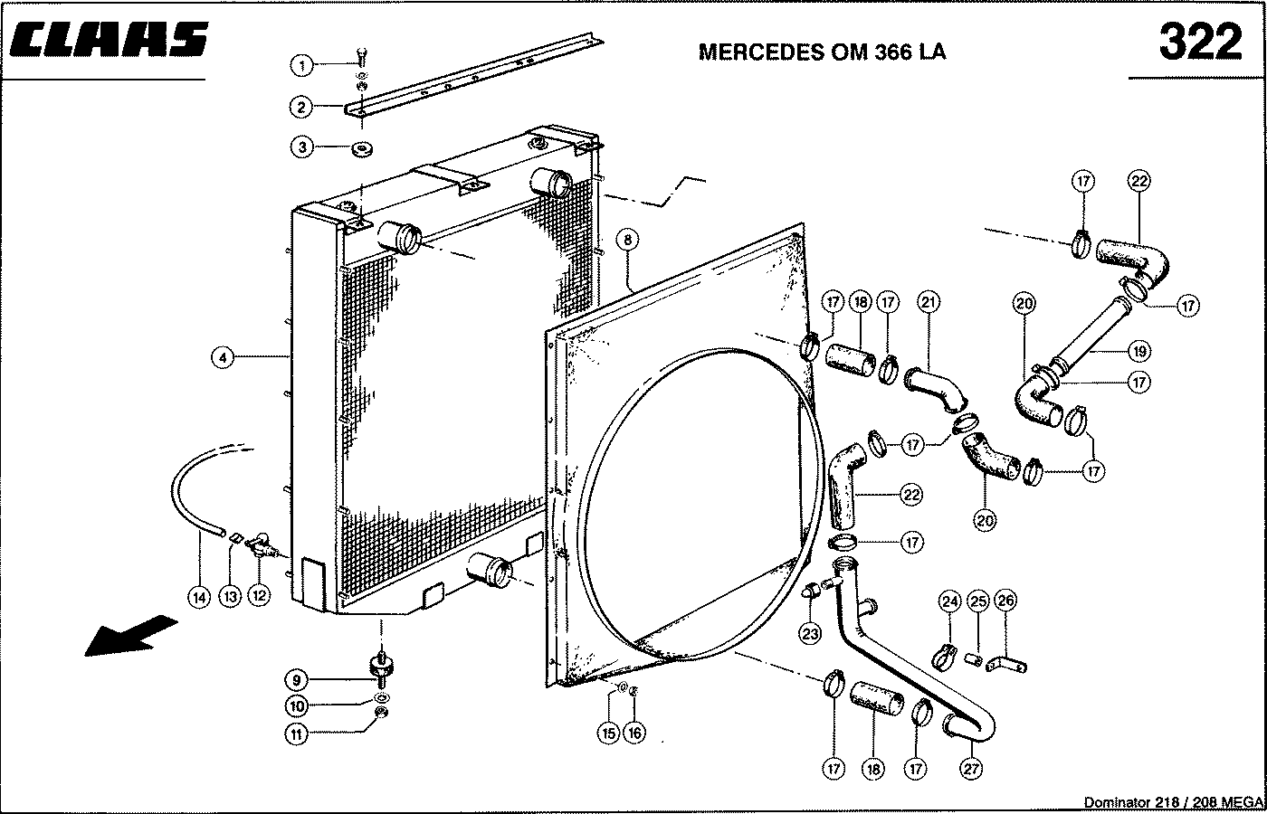 MEGA - MERCEDES OM 366 LA; СИСТЕМА ОХЛАЖДЕНИЯ