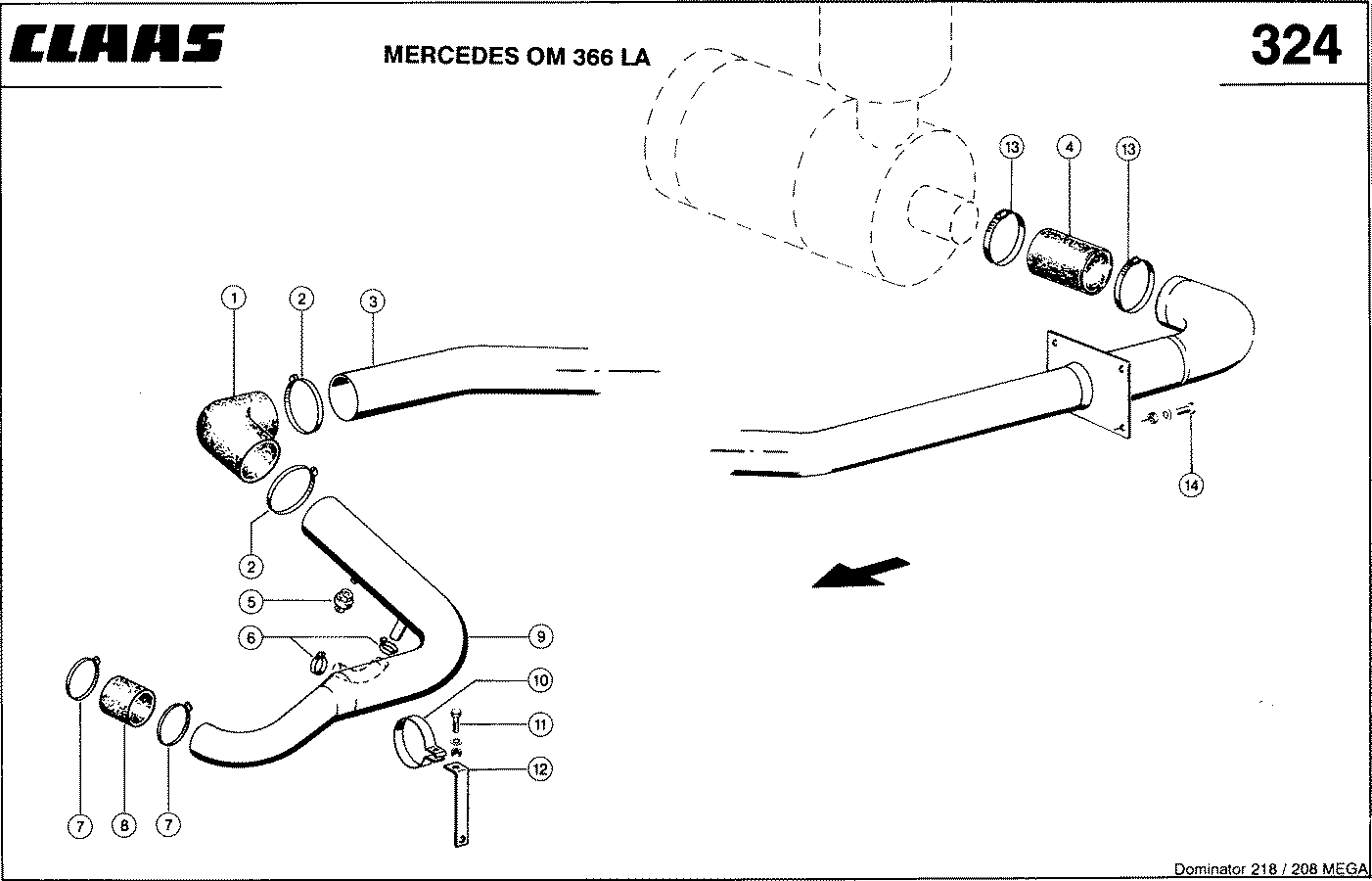 MEGA - MERCEDES OM 366 LA; СИСТЕМА ФИЛЬТРАЦИИ ВОЗДУХА