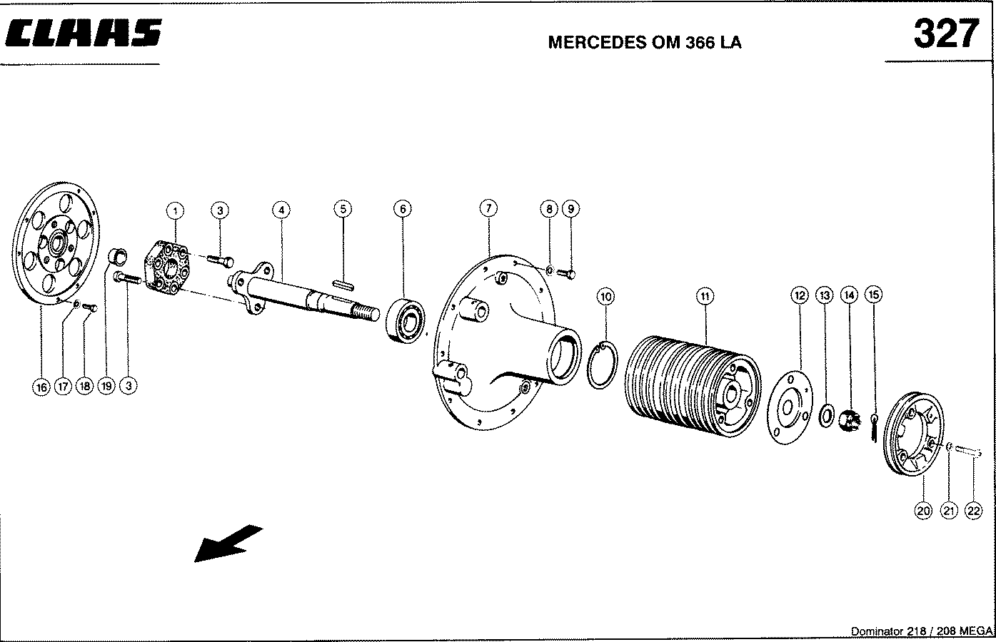 MEGA - MERCEDES OM 366 LA; ОТБОР МОЩНОСТИ