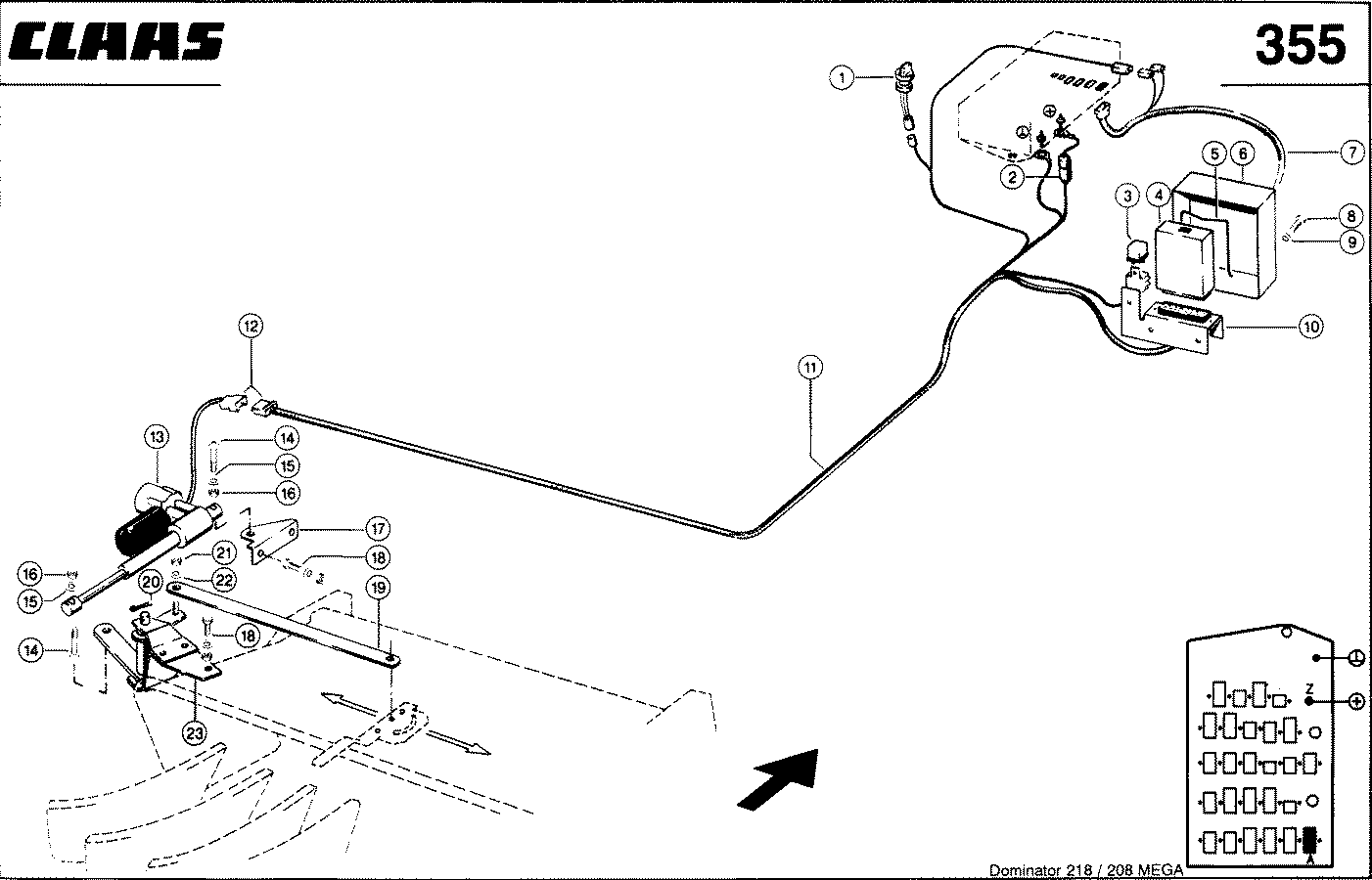 MEGA - ELEKTR. - STREUBLECHVERSTELLUNG, VAR. 7