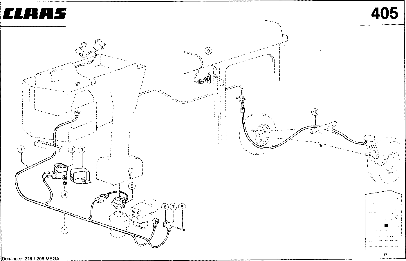 MEGA - CLAAS-AUTOPILOT, KABELUEBERSICHT, VAR. 4