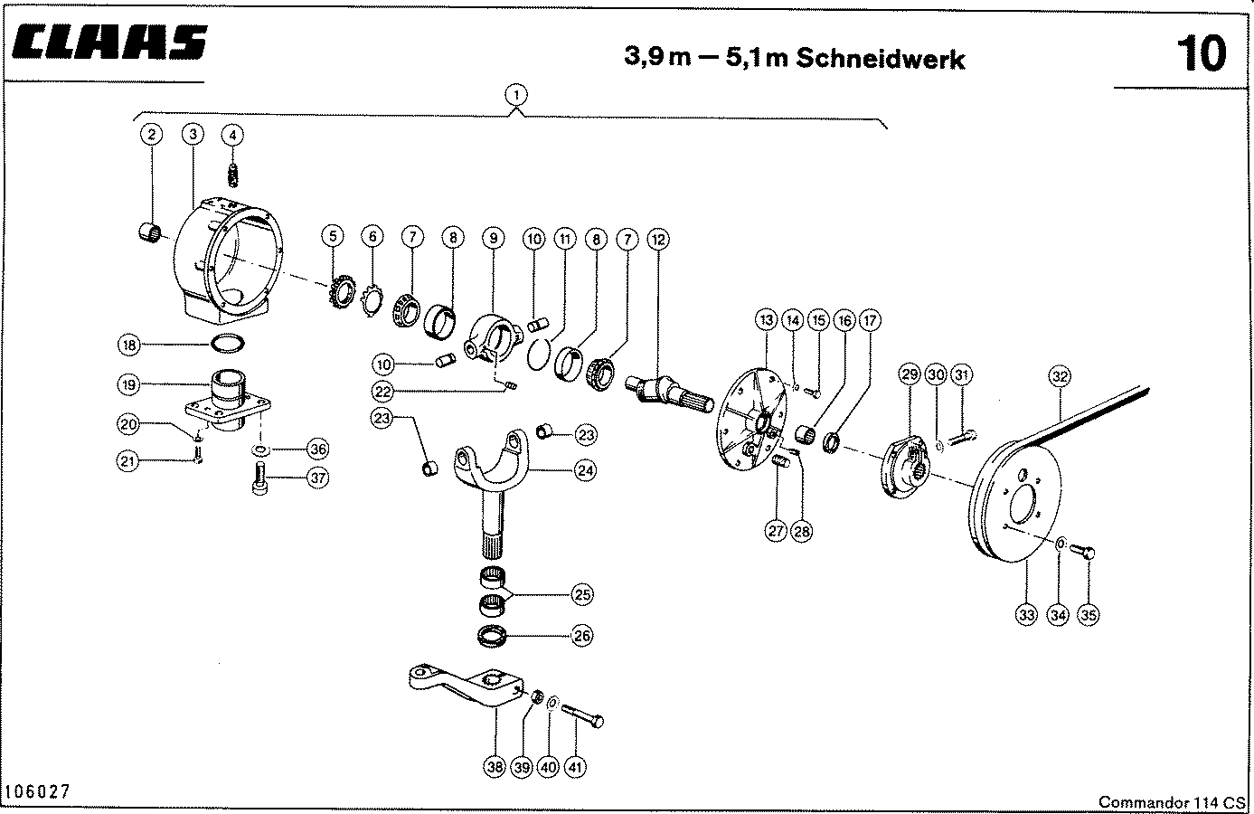 COMMANDOR - MESSERANTRIEB, 3,9 M - 5,1 M ЖАТКА