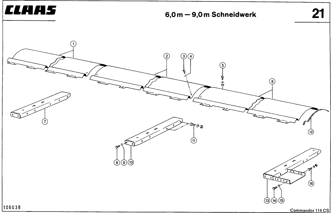 COMMANDOR - 6,0 M - 9,0 M КОРОБ ЖАТКИ