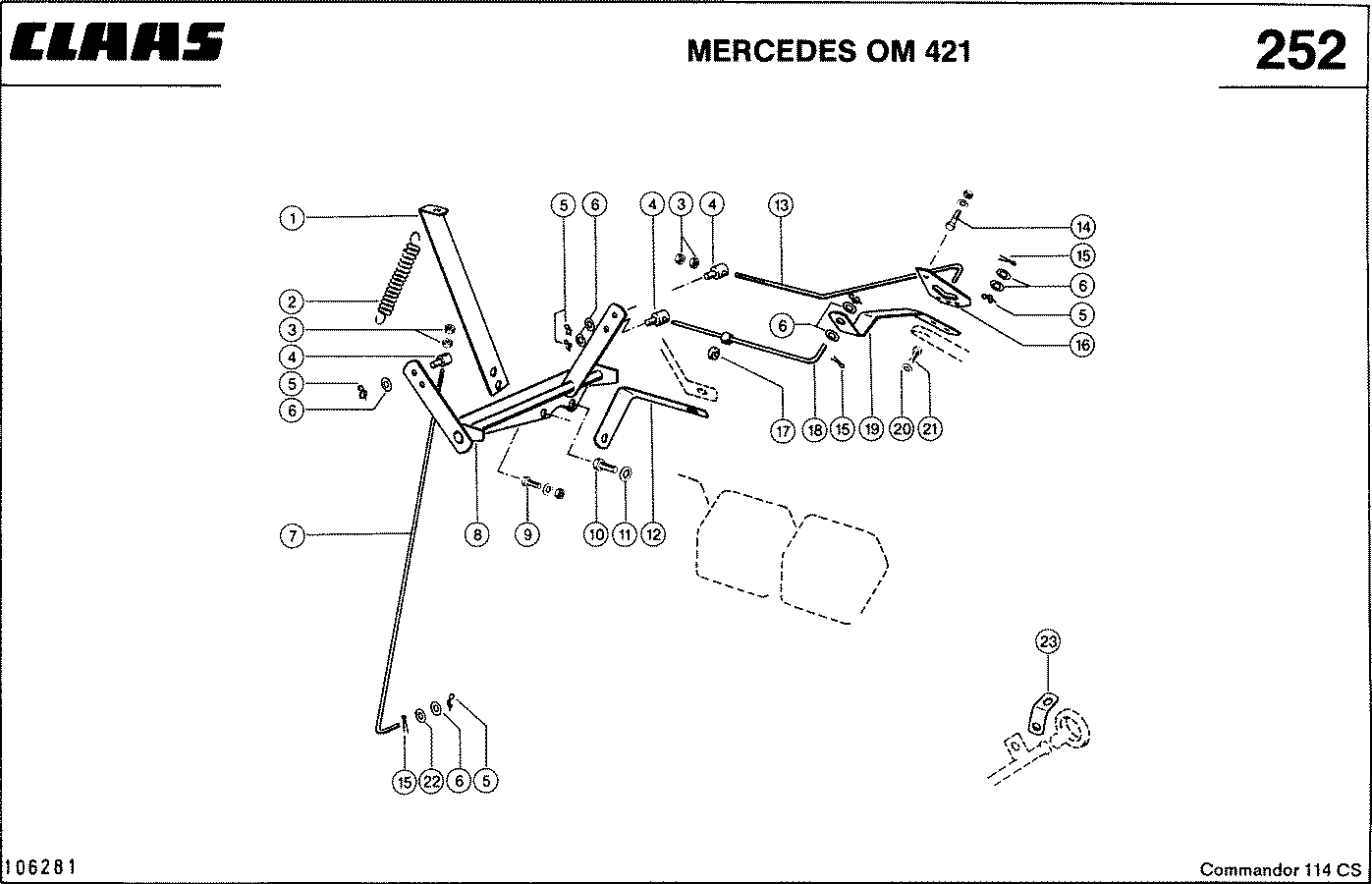 COMMANDOR - ПРИНАДЛЕЖНОСТИ ДВИГАТЕЛЯ, MERCEDES OM 421