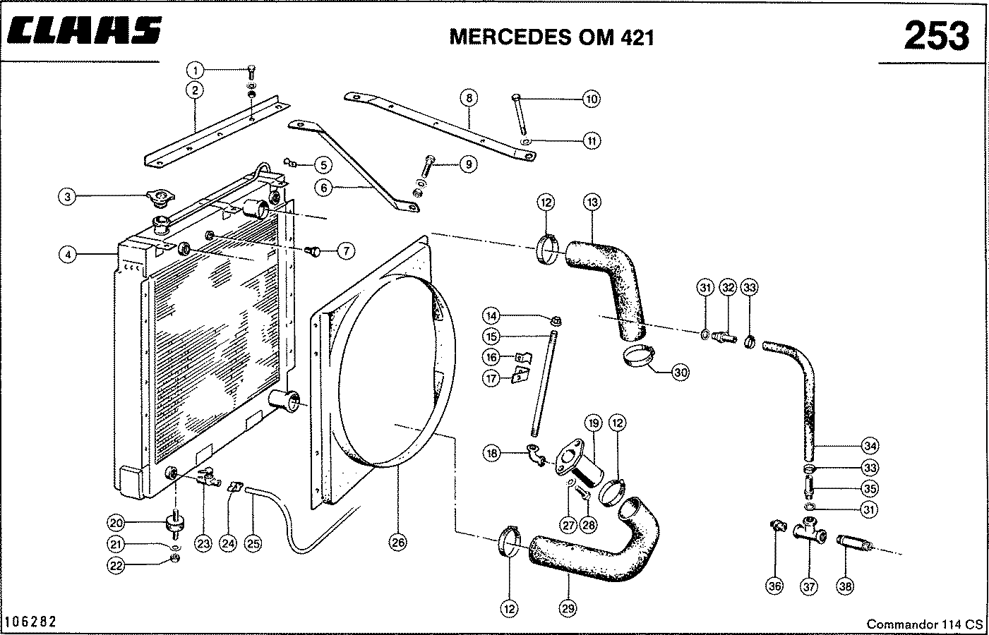 COMMANDOR - ПРИНАДЛЕЖНОСТИ ДВИГАТЕЛЯ, MERCEDES OM 421