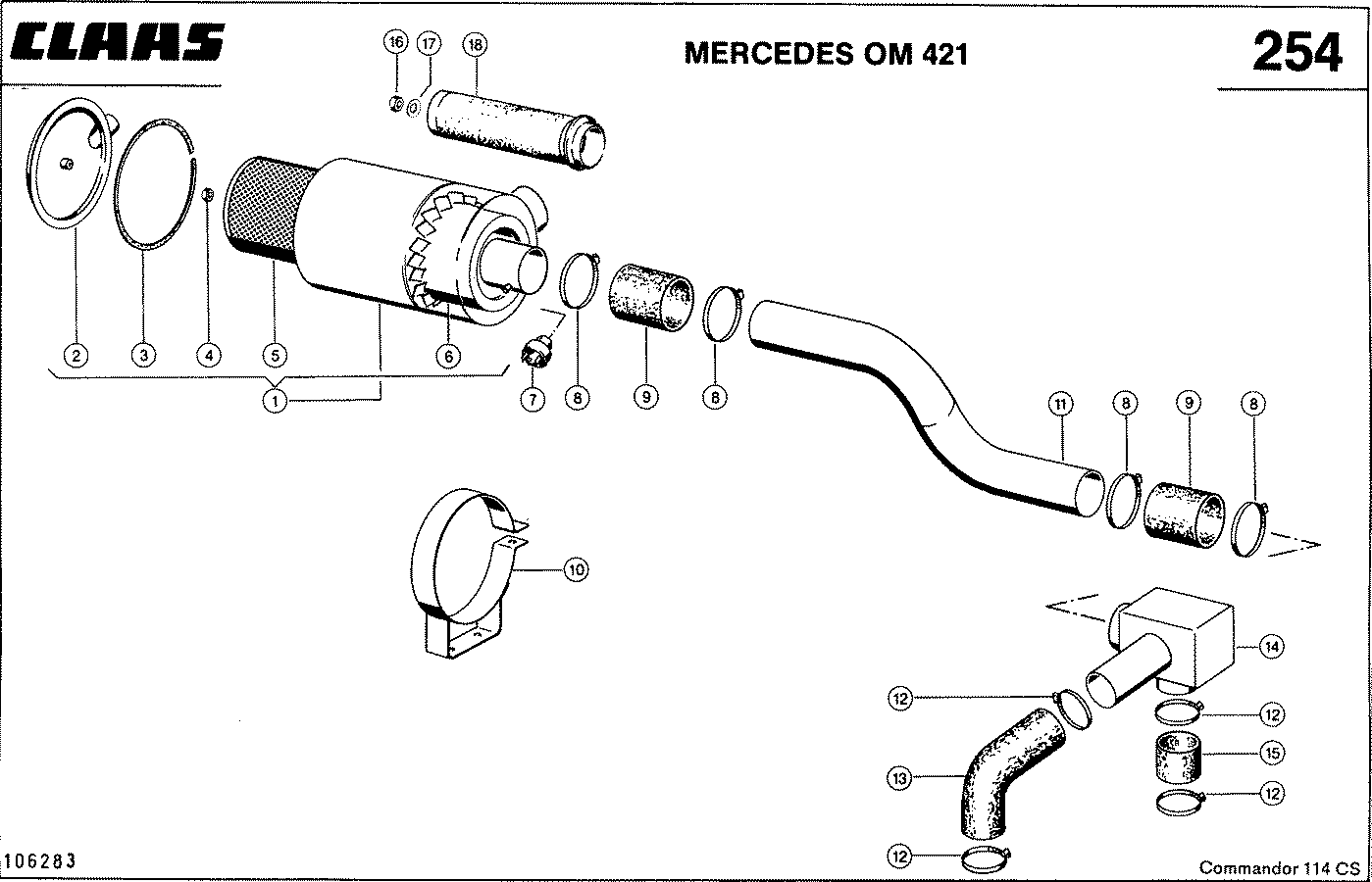 COMMANDOR - ПРИНАДЛЕЖНОСТИ ДВИГАТЕЛЯ, MERCEDES OM 421