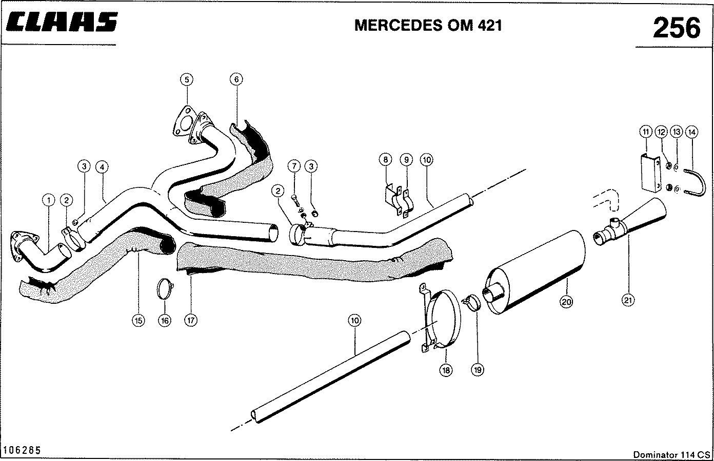 COMMANDOR - ПРИНАДЛЕЖНОСТИ ДВИГАТЕЛЯ, MERCEDES OM 421