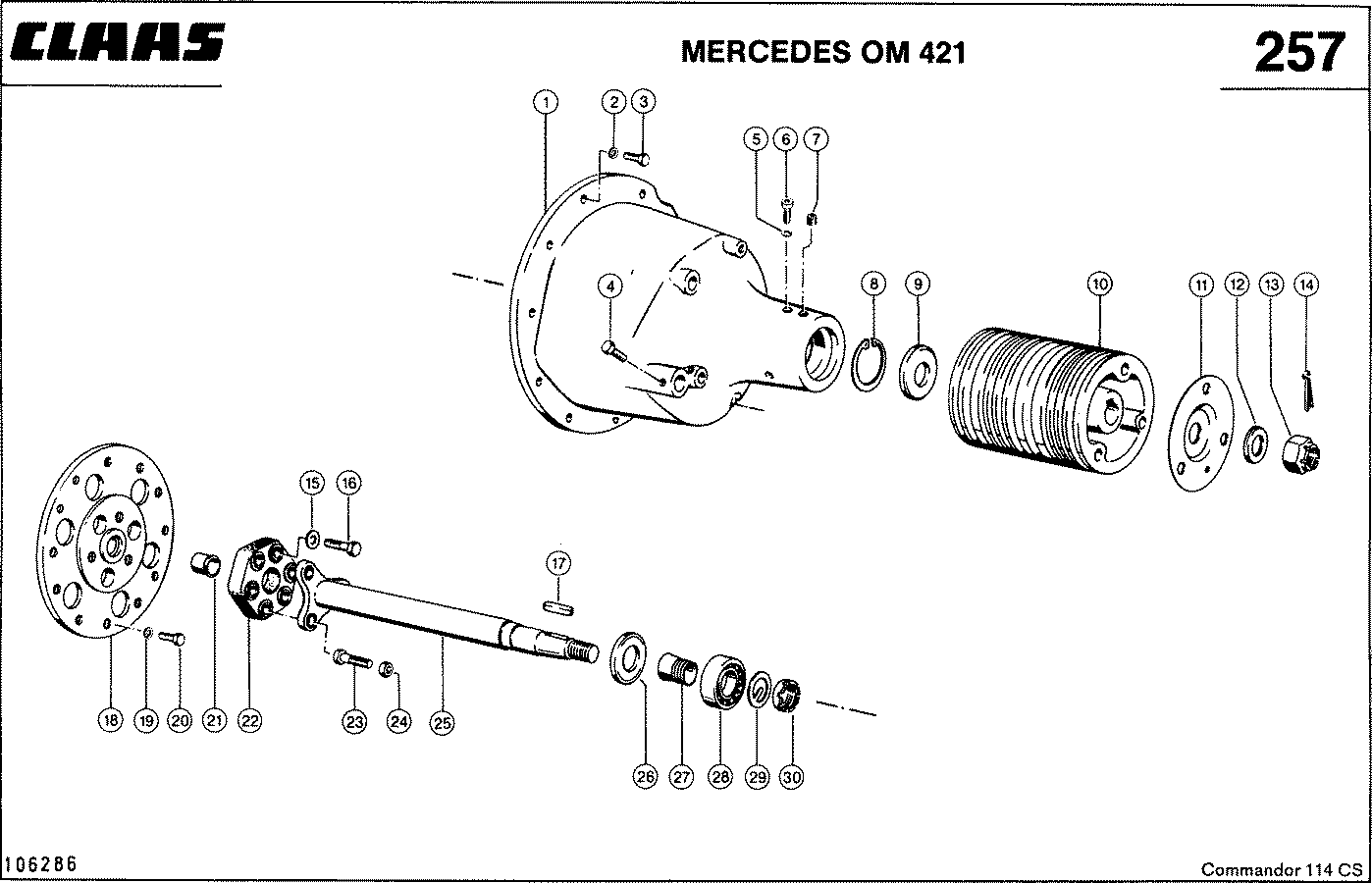 COMMANDOR - ПРИНАДЛЕЖНОСТИ ДВИГАТЕЛЯ, MERCEDES OM 421