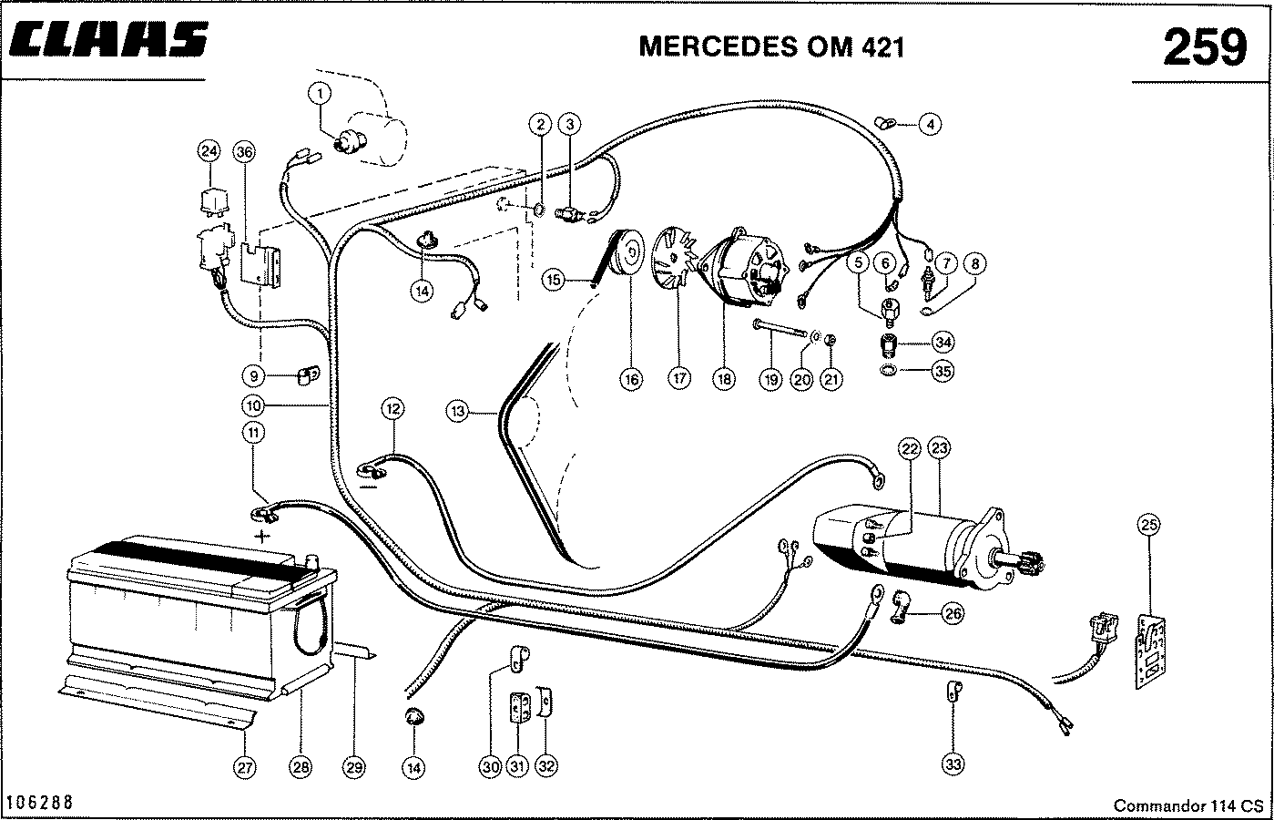 COMMANDOR - ПРИНАДЛЕЖНОСТИ ДВИГАТЕЛЯ, MERCEDES OM 421