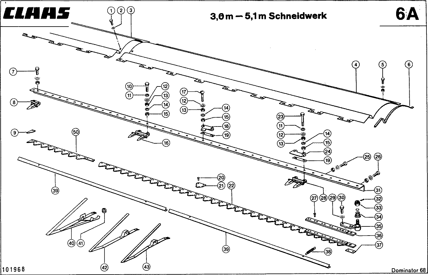 DOMINATOR - MAEHBALKEN,BEI 3,0 M - 5,1 M SCHNEIDWERK