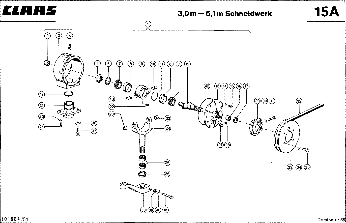 DOMINATOR - MESSERANTRIEB, TAUMELGETRIEBE