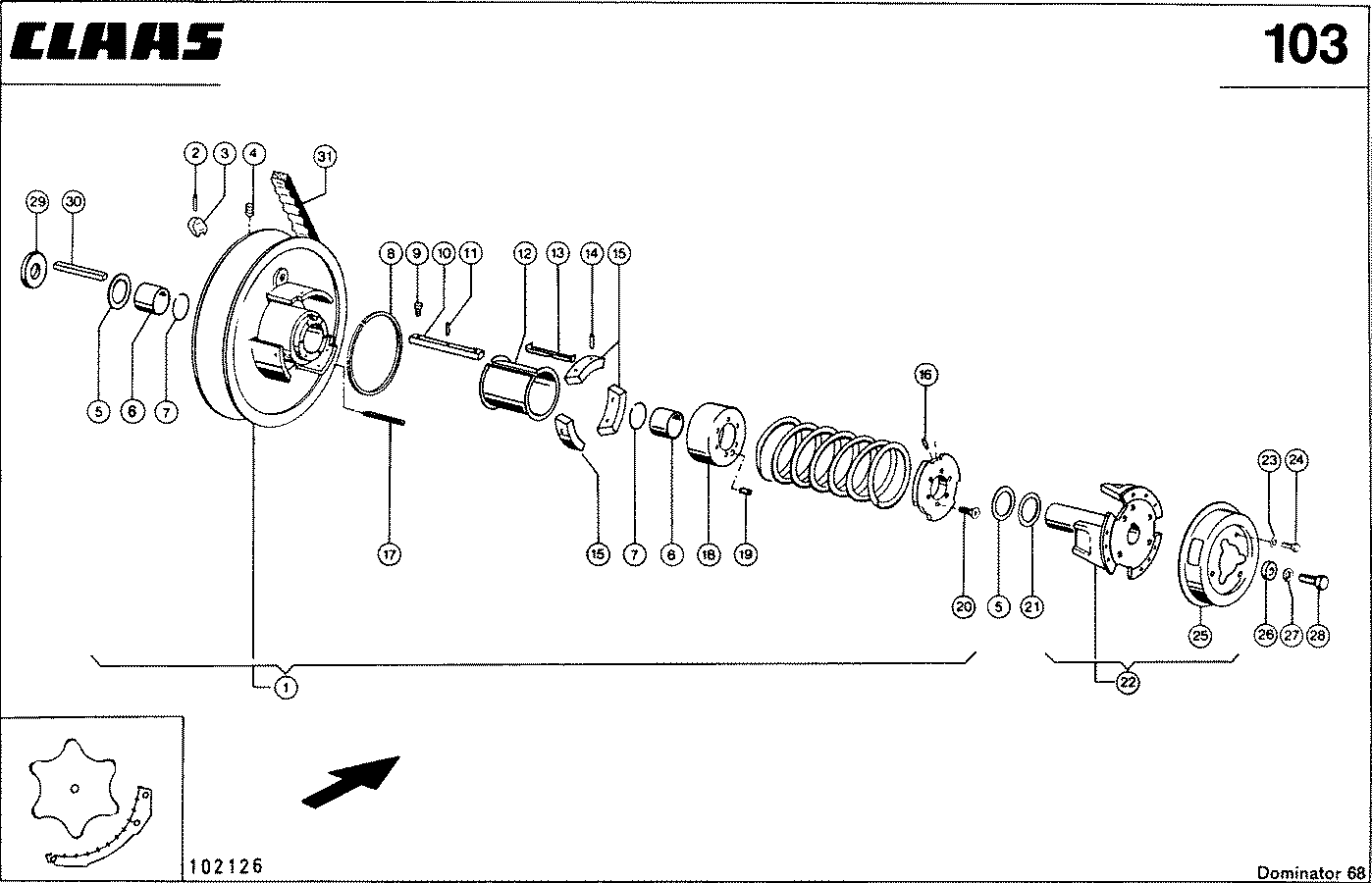 DOMINATOR - TROMMELREGELTRIEB, VAR. 3806 UND 4261