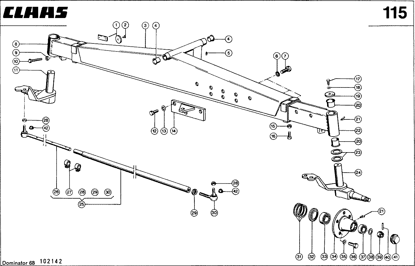 DOMINATOR - VERSTELLB.LENKACHSE,VAR.7372,3262,4554